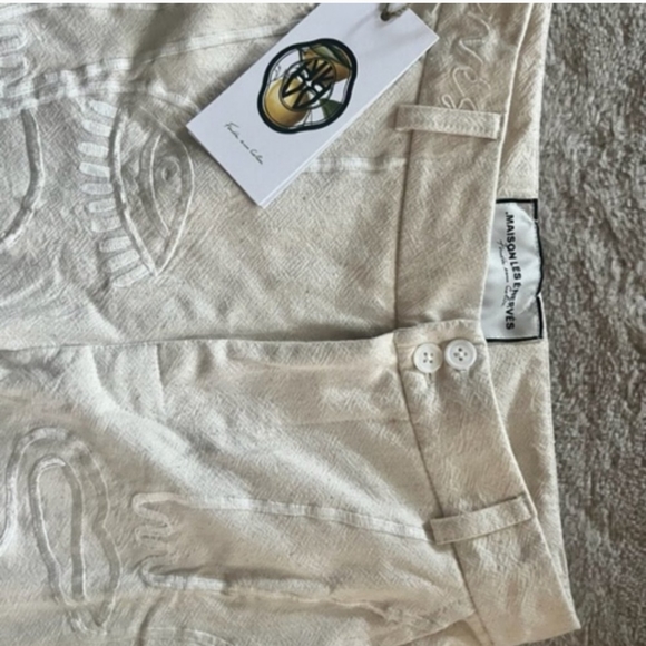 Maison Les Enerves Embroidered Pant M - Picture 3 of 6